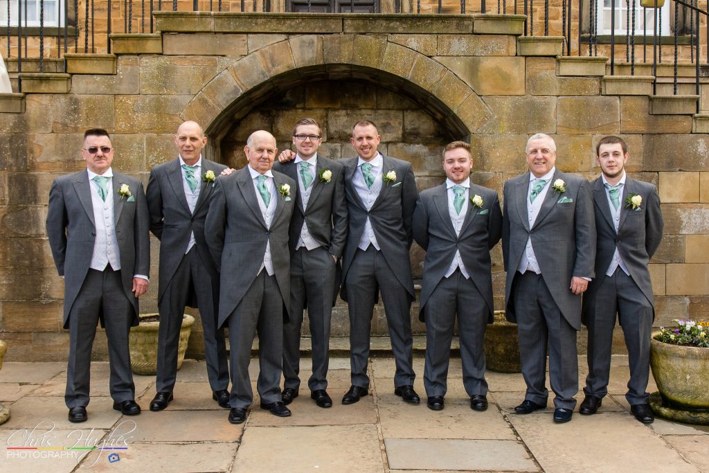 Jason&Steph Groomsmen- Lumley Castle Wedding Photography, Durham