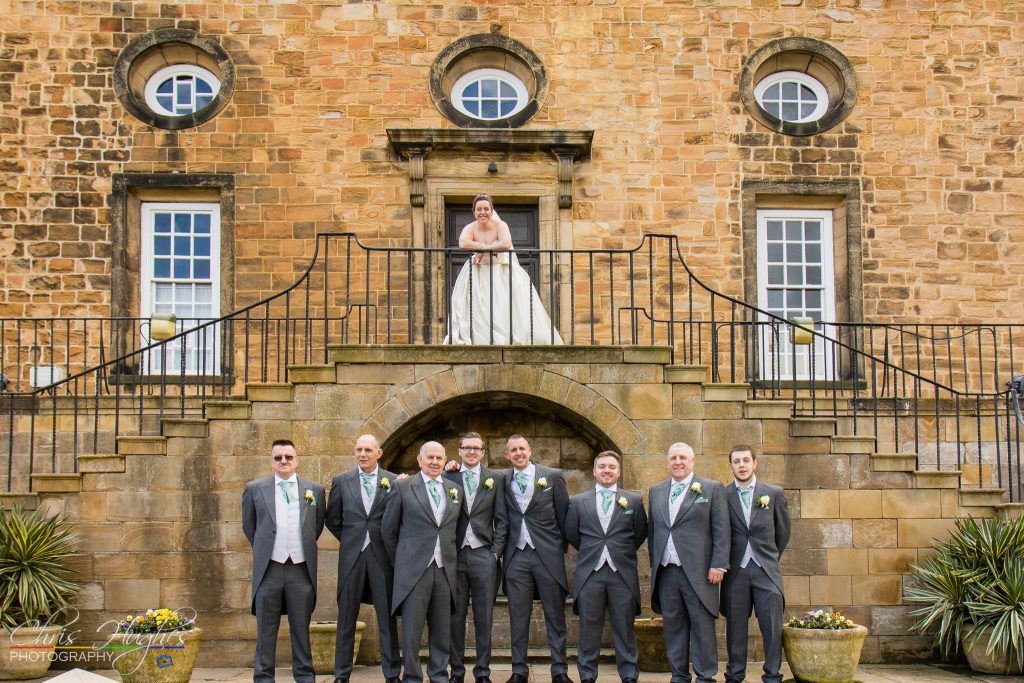Jason&Steph Groomsmen- Lumley Castle Wedding Photography, Durham