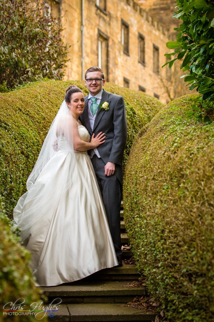 Jason&Steph Bride and Groom Portraits- Lumley Castle Wedding Photography, Durham