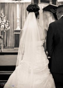 Wedding Dress Detail, Wedding Photography at St. John's Church, Shildon, Bishop Auckland