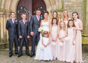 Wedding Party, Wedding Photography at St. John's Church, Shildon, Bishop Auckland