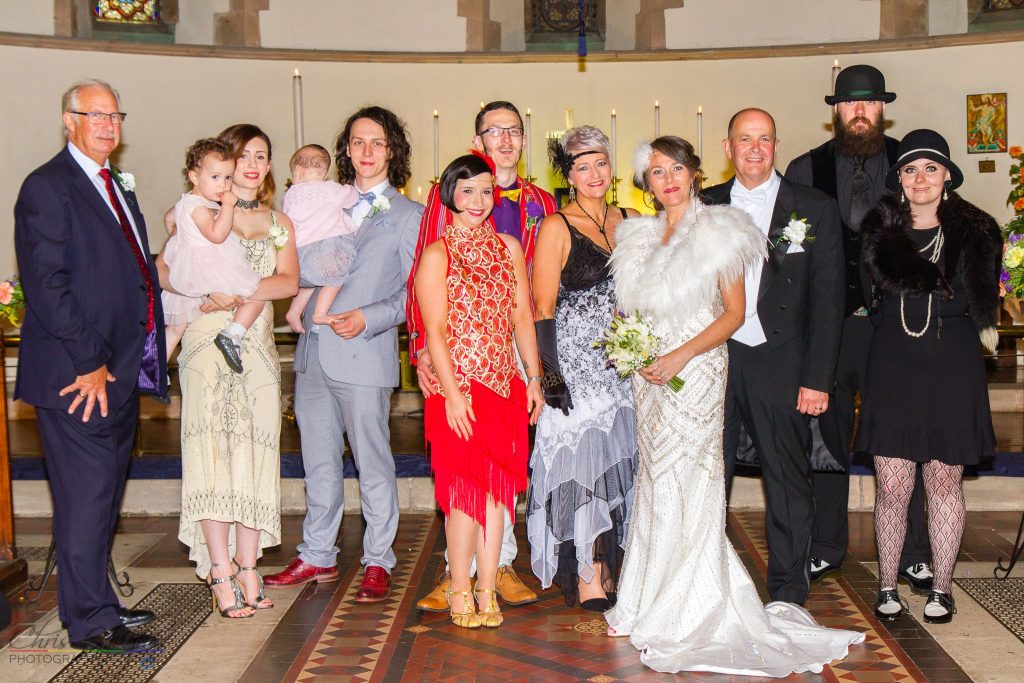 Family Photography at the wedding of John & Gill at St James Church, Bishop Auckland