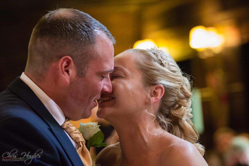The Kiss, Manor House Wedding, County Durham
