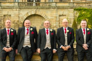 The Groomsmen, Paul & Faye Wedding Barnard Castle Bowes Museum