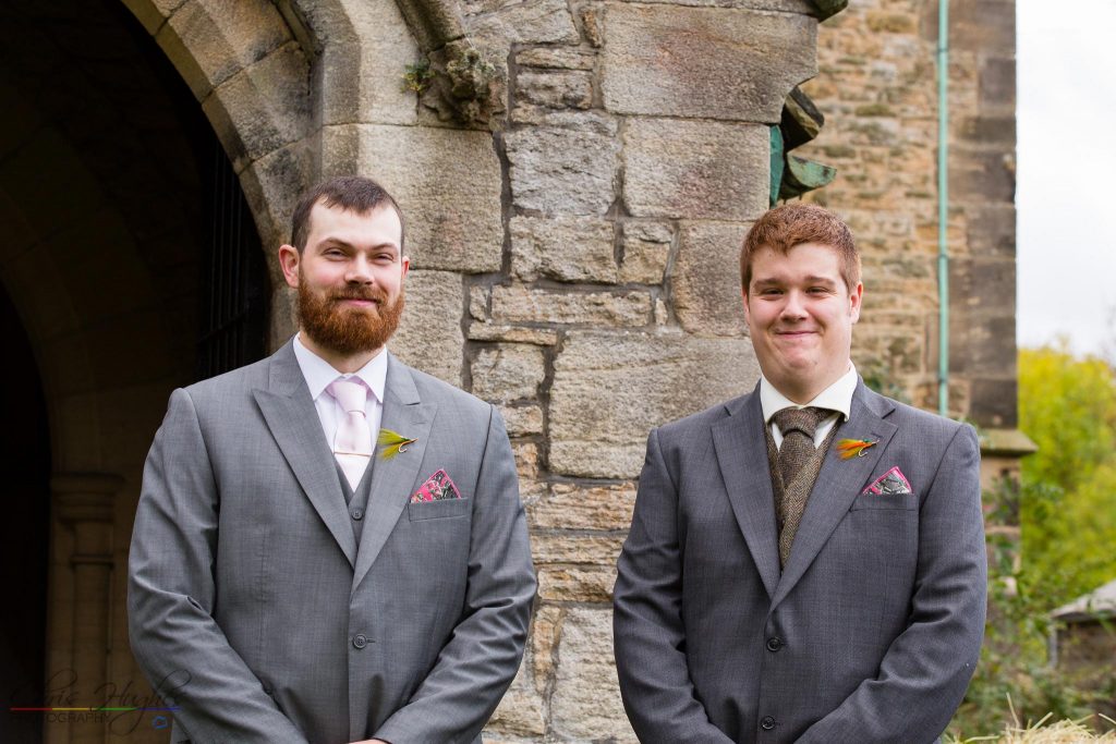 Groom & Best Man, Wedding Photography Bishop Auckland, Durham