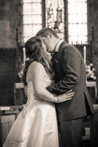 First Kiss, Wedding Photography Bishop Auckland, Durham