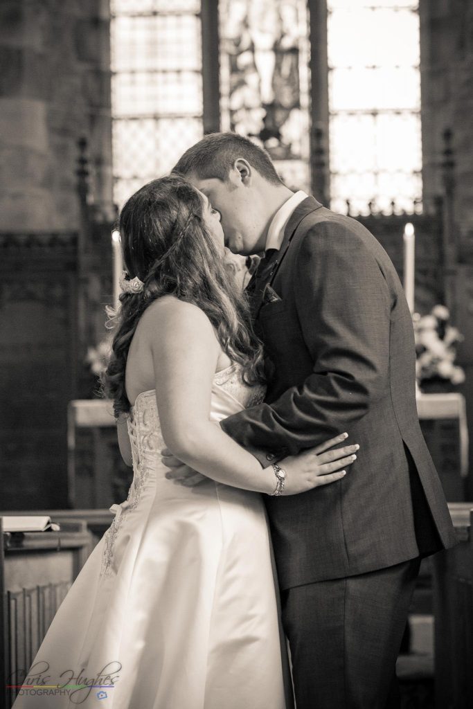 First Kiss, Wedding Photography Bishop Auckland, Durham