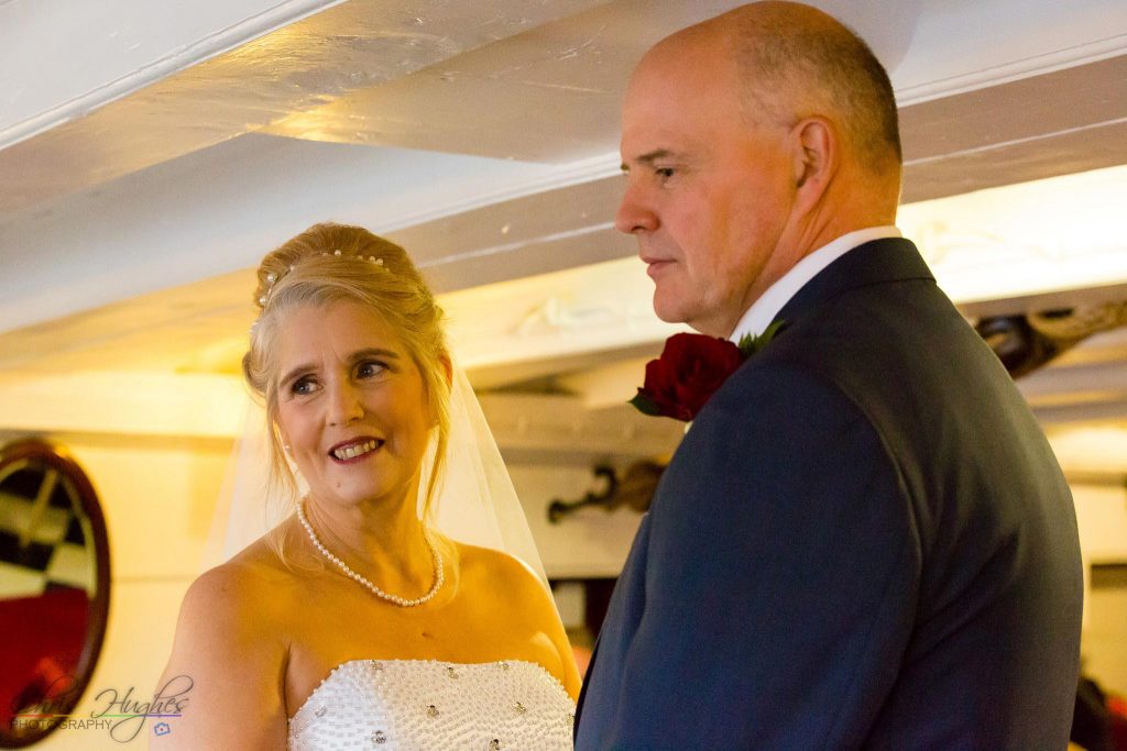 The Bride & Groom, Captains Quarters, HMS Trincomalee