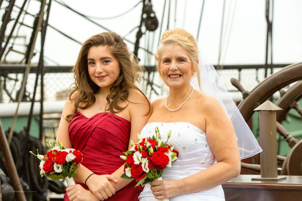 Mother & Daughter aboard the HMS Trincomalee