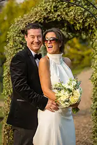 Bride & Groom at Crab Manor Gardens Thirsk Wedding Photography