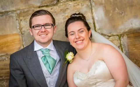 Bride & Groom Lumley Castle Wedding Durham Photographer